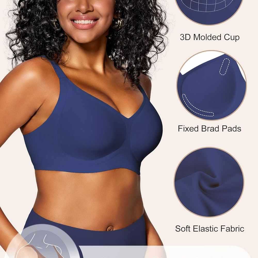 Bra Wanita Tanpa Kawat Seamles - Plunge Bra Push Up ulasan dan harga