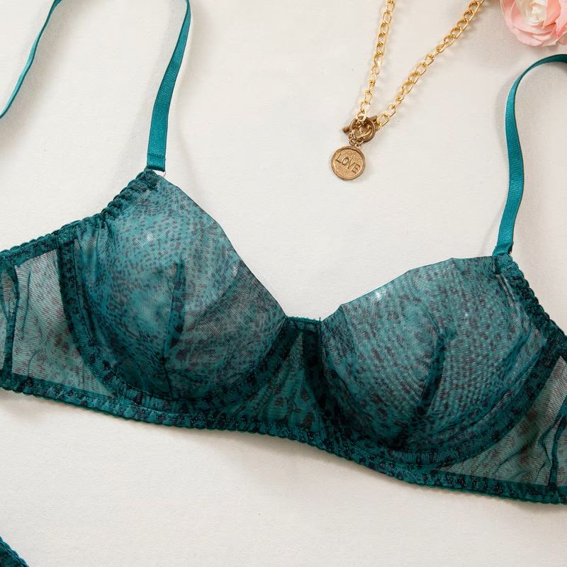 2pcs/Set Lingerie Wanita Ultra - Sheer Mesh Bra ulasan dan harga